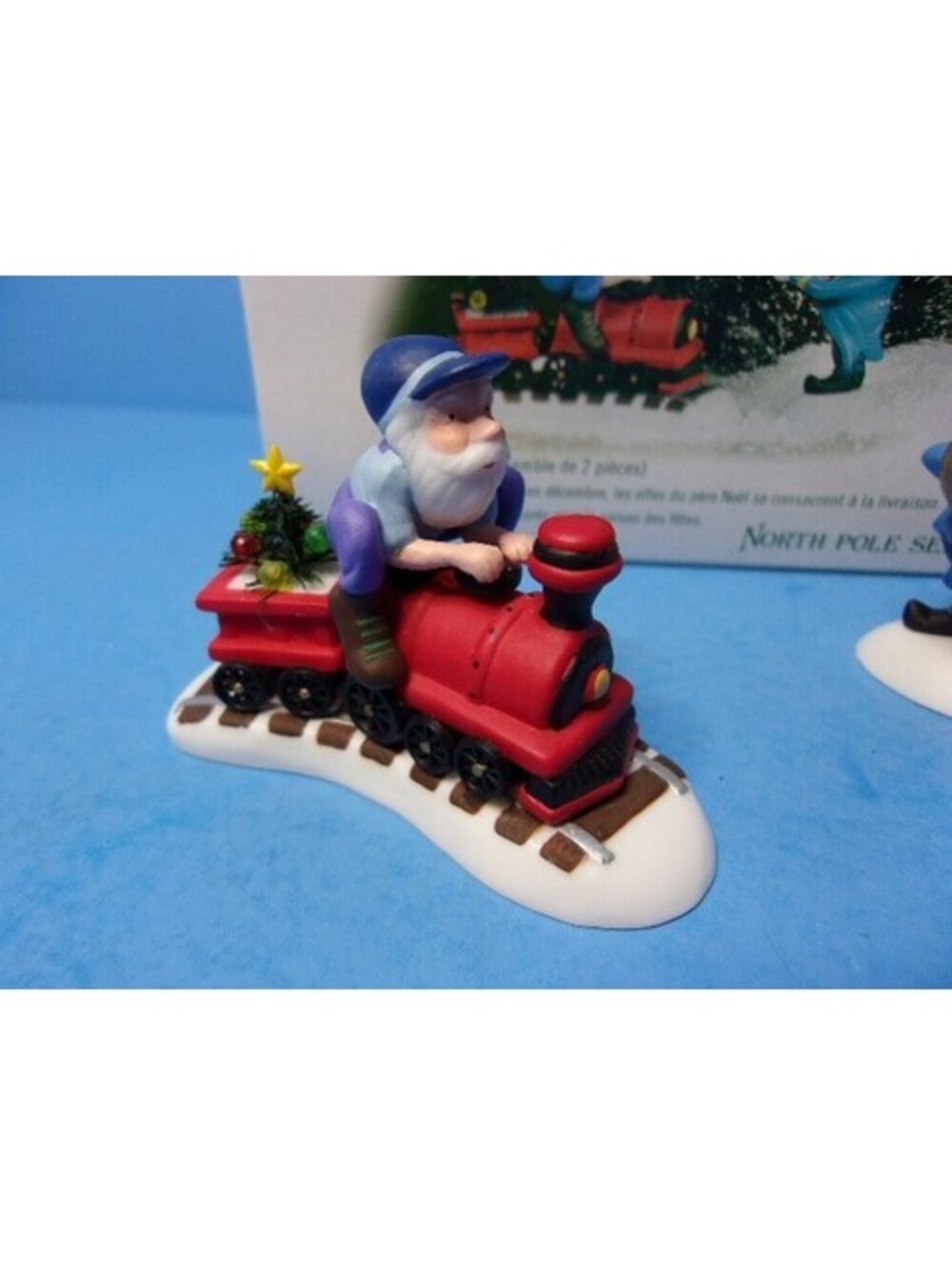 Dept 56 All Aboard #56803 North Pole Series Elves Train Set of 2 Retired IOB - Picture 2 of 7
